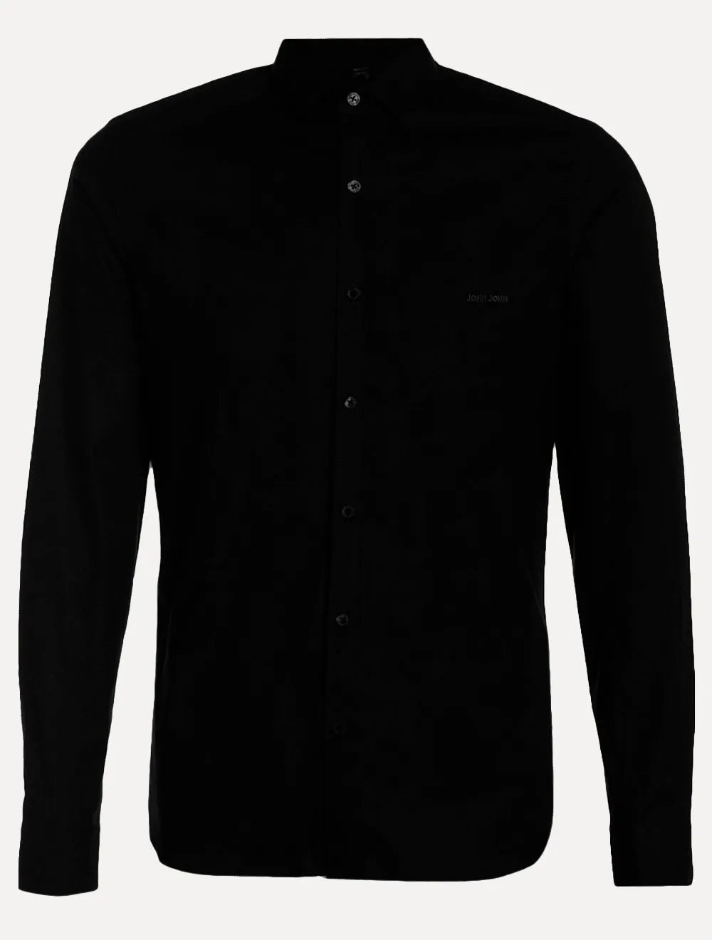 Camisa John John Masculina New Slim Logo Preta