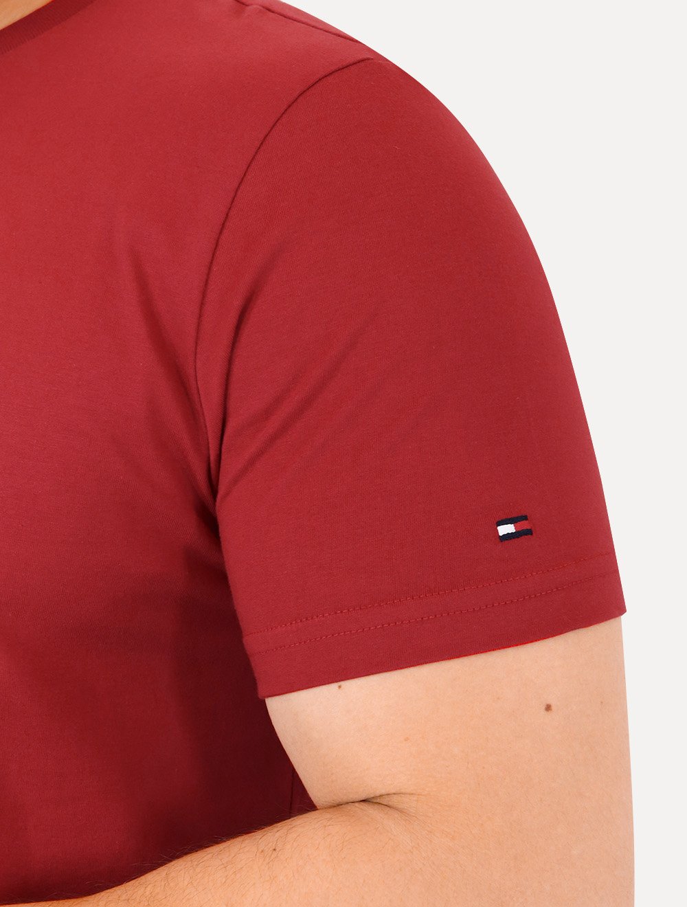 Camiseta Tommy Hilfiger Masculina Inverse Climate Tee Logo Vermelha