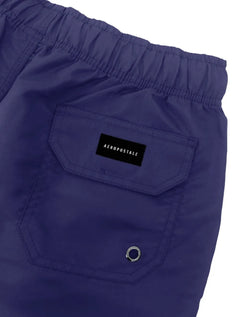 Short Aeropostale D'Água Swimwear Light Logo Azul Escuro