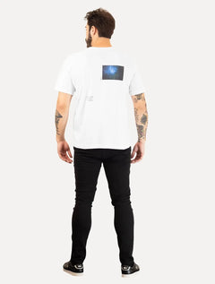 Camiseta Osklen Masculina Regular Big Shirt Watery Worlds Branca