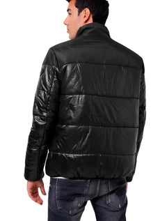 Jaqueta Replay Masculina Nylon Bicolor Preta