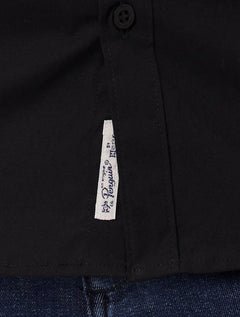 Camisa Original Penguin Masculina Regular Tricoline Bordado Preta