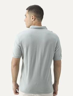 Polo Guess Masculina Piquet Cinza Médio