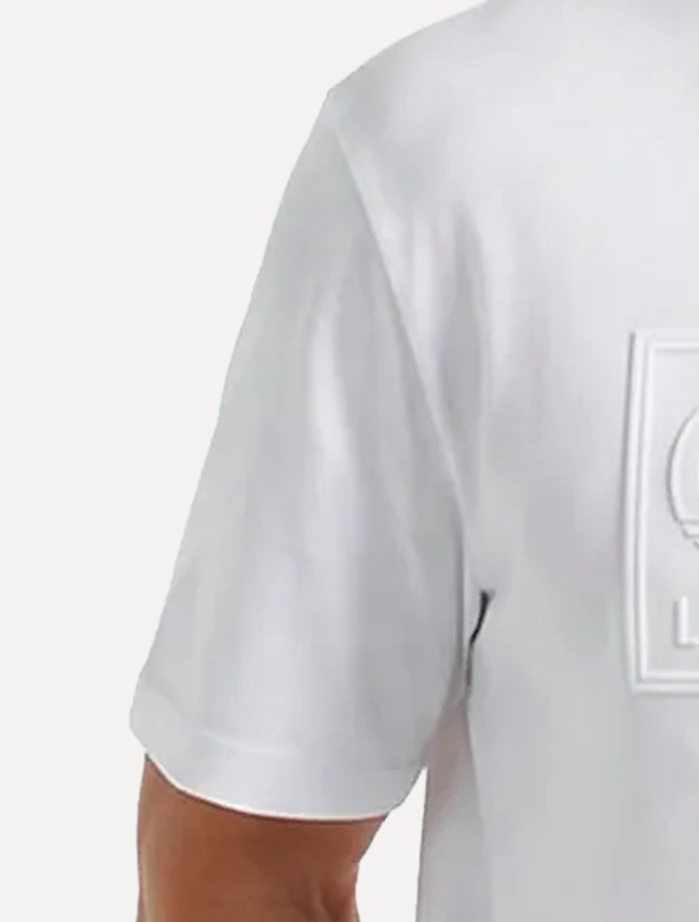Camiseta Guess Masculina Los Angeles Embossed Logo Branco