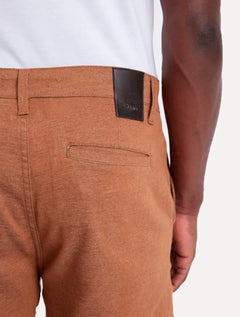 Calça Aramis Masculina Sarja Chino Slim Tinturada Cáqui