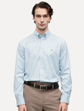 Camisa Tommy Hilfiger Masculina Regular Fit  THFlex Poplin Azul Claro