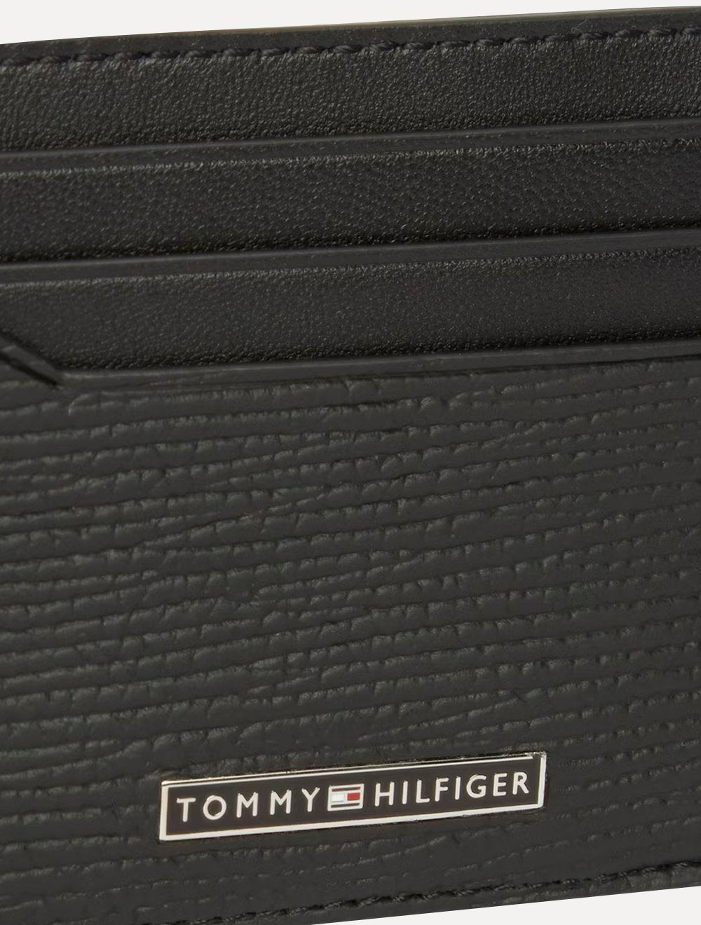 Carteira Tommy Hilfiger Porta Cartão Business Saffiano Preto