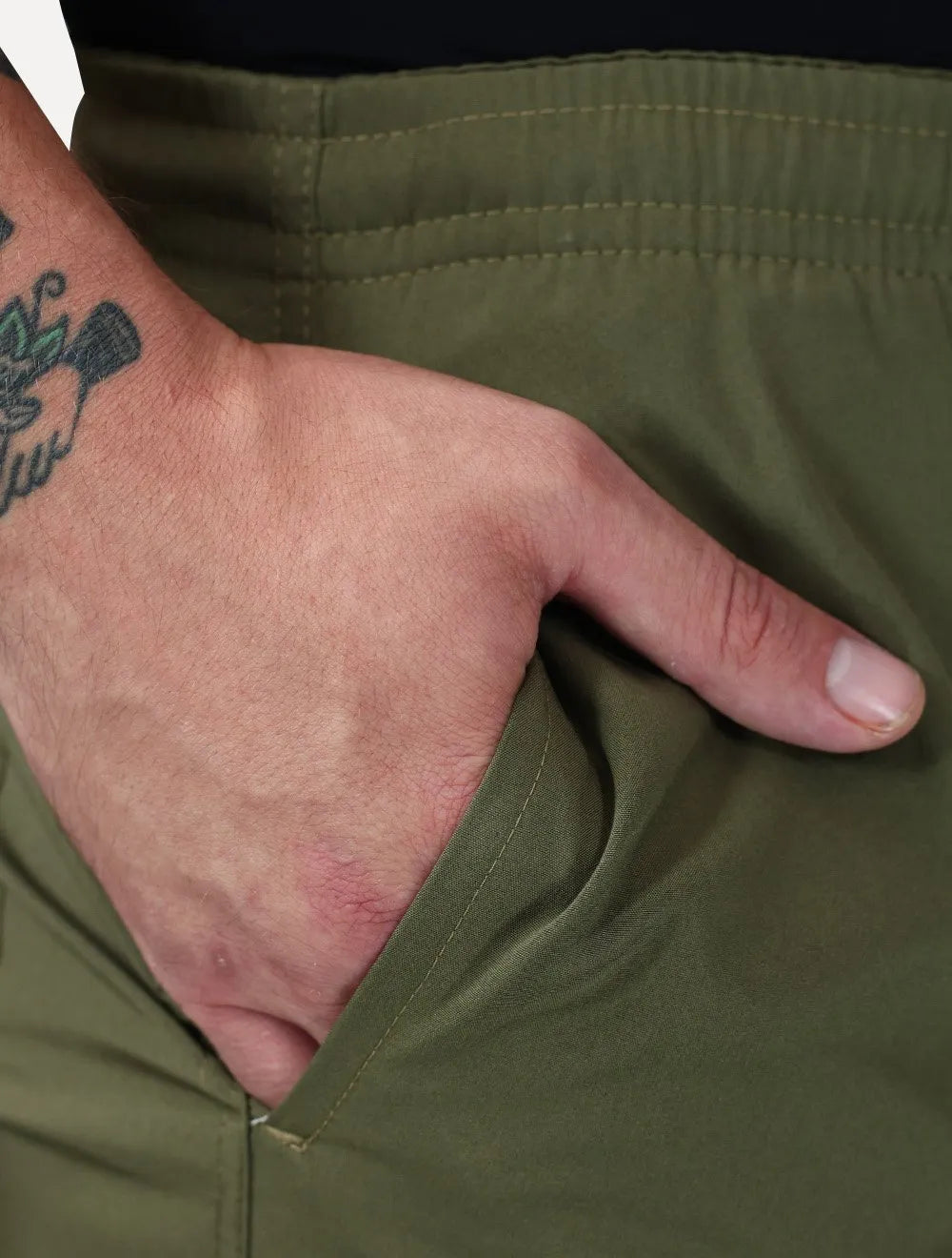 Short King & Joe Masculina Nylon Flex Colors Verde Militar