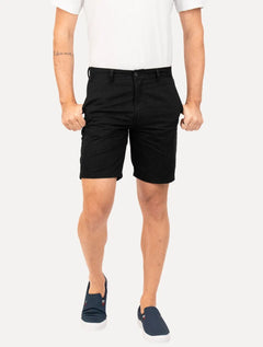 Bermuda Ellus Masculina Sarja Classic Color Twill Zetex Preta