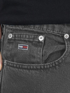 Calça Tommy Jeans Masculina Regular Straight Relaxed Ryan Preta