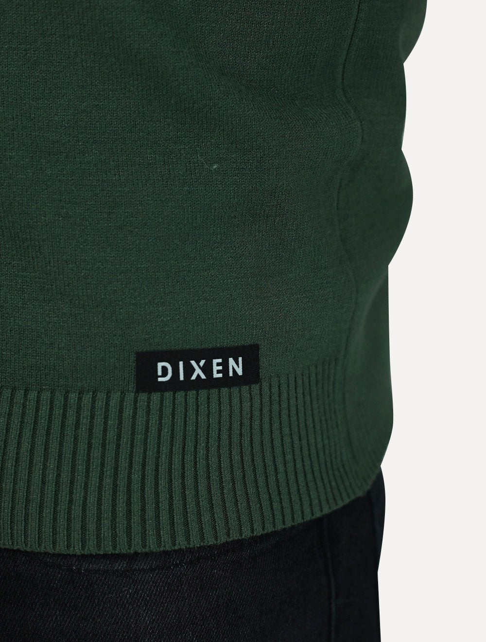 Suéter Dixen Masculina Tricot Manga Longa com Ziper Frontal Verde