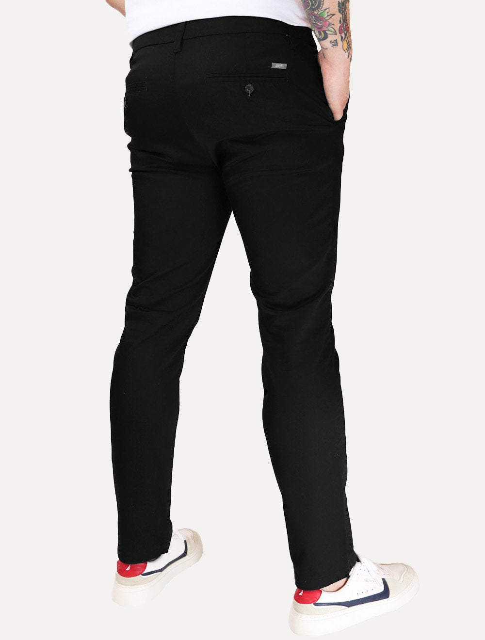 Calça Armani Exchange Masculina Social Stretch Chino Preta
