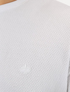 Camiseta Dudalina Masculina Textura Mono Logo Branca