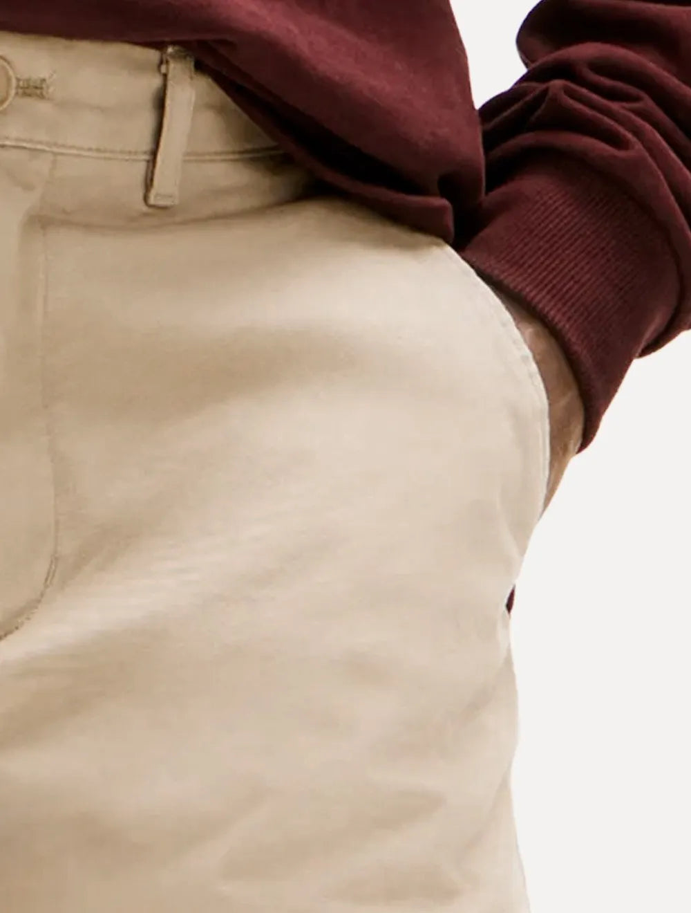 Calça Tommy Hilfiger Masculina Straight Fit Denton Essential Cáqui