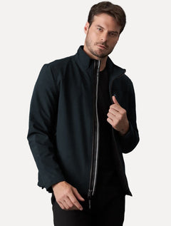 Jaqueta Calvin Klein Masculina Soft Shell Fur Azul Marinho