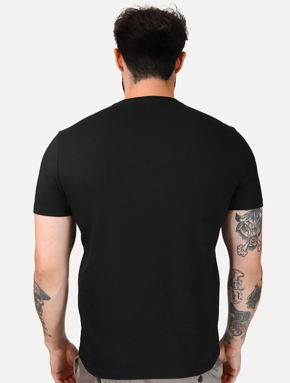 Camiseta Guess Masculina Eroded Logo Print Preta