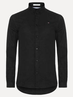 Camisa Tommy Hilfiger Masculina Oxford Regular Preta