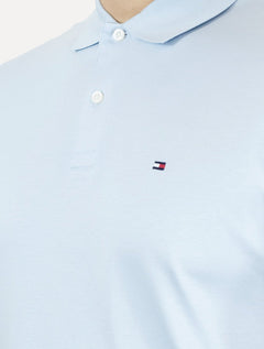 Polo Tommy Hilfiger Masculina Interlock Liquid Azul Claro