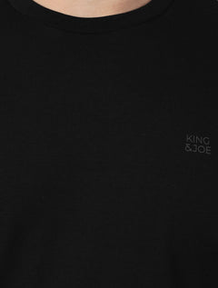 Camiseta K&J Masculina Manga Longa Premiun Suedine Egípcio Preto