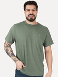 Camiseta Dudalina Masculina Regular Mono Icon Verde Médio
