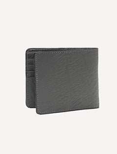 Carteira Calvin Klein Jeans Couro Basic Paquiderme Chumbo