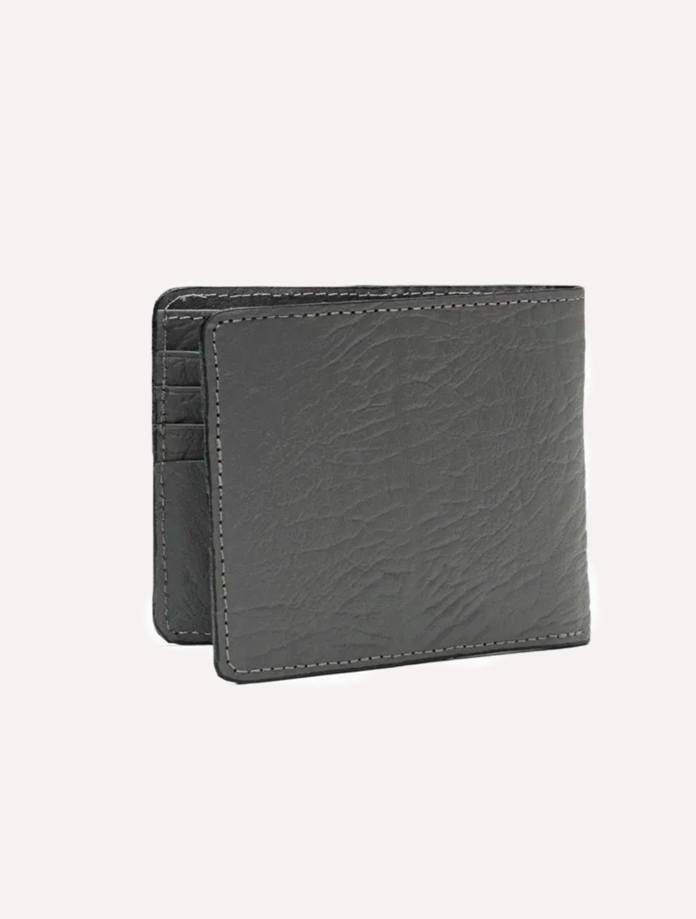 Carteira Calvin Klein Jeans Couro Basic Paquiderme Chumbo