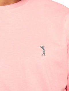 Camiseta Aleatory Masculina Grey Icon Rosa Claro