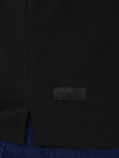 Camiseta K&J Black Cotton Flex Slim Preto