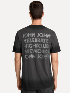 Camiseta John John Masculina Regular Fit Firework Cinza Escuro