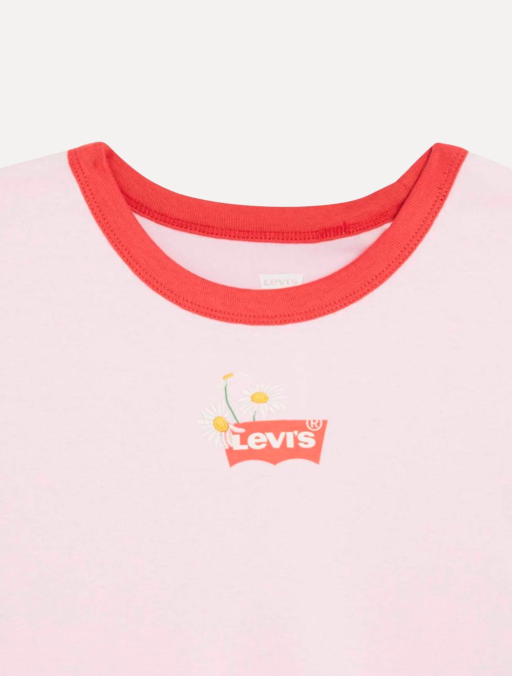 Camiseta Levis Feminina Flowers Ranger Rosa Claro