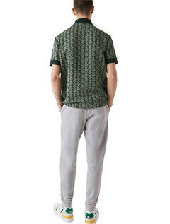 Calça Lacoste Moletom Masculina Croco Logo 1927 Cinza Mescla