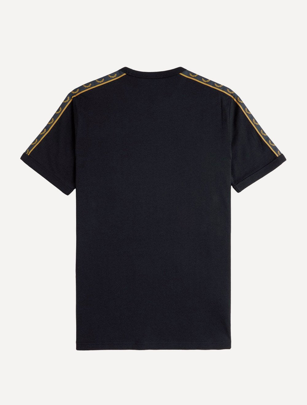 Camiseta Fred Perry Masculina Regular Gold Contrast Tape Ringer Azul Marinho