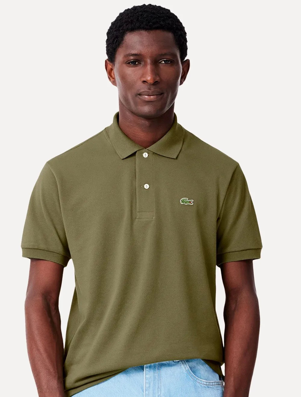 Polo Lacoste Masculina L.12.12 Verde Militar