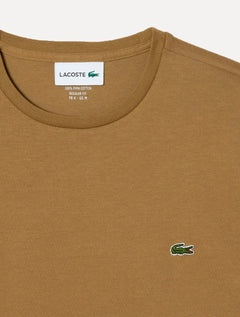 Camiseta Lacoste Masculina Jersey Pima Cotton Marrom