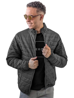 Jaqueta Aeropostale Masculina Nylon Bomber A87 Chumbo