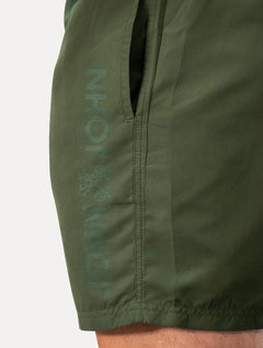 Short John John Masculino Trancoso Fiji Verde Escuro