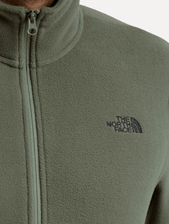 Blusa The North Face Masculina Fleece Glacier Full Zip Com Capuz TNF Verde Militar