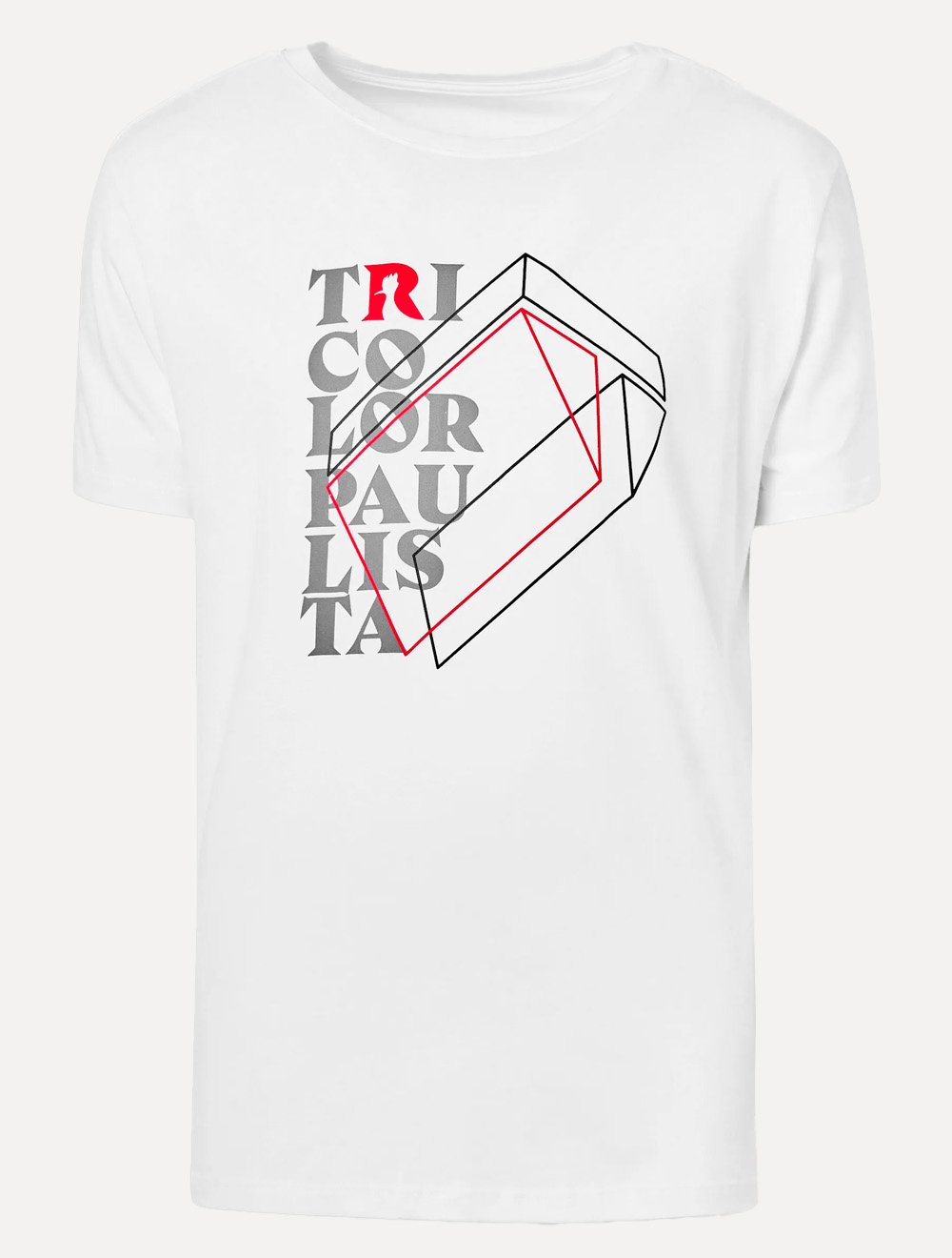 Camiseta Reserva Masculina SPFC 3D Shield Branca