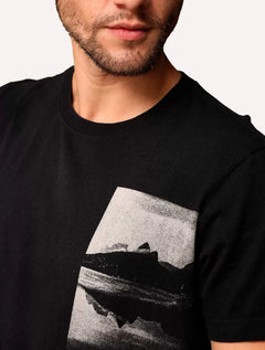 Camiseta Osklen Masculina Slim Vintage Rio Mirror Preta