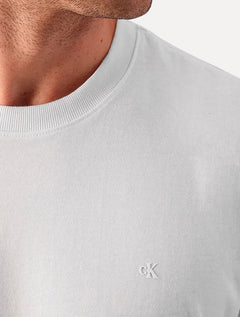 Camiseta Calvin Klein Jeans Masculina Malhão CK Logo Branca