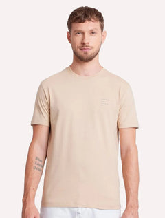 Camiseta Aramis Masculina Estampa Costas Gradiente Cáqui