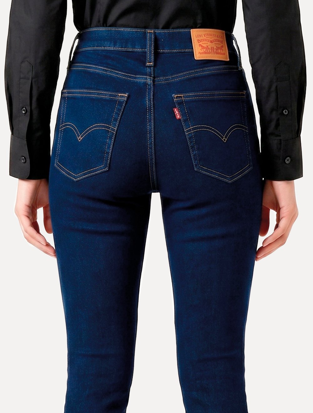 Calça Levis Jeans Feminina 721 Skinny High Rise Azul Escuro