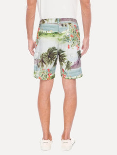 Bermuda Osklen Masculina Sarja Casual RJ Color Off-White