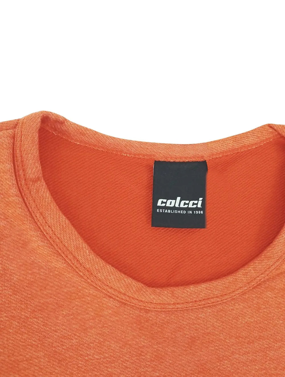 Moletom Colcci Masculino Crewneck Pocket Tag Laranja Mescla