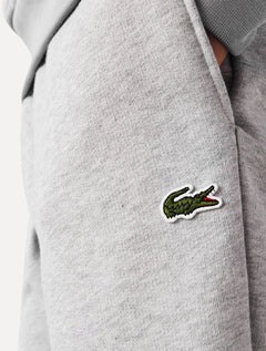 Calça Lacoste Masculina Moletom Sport Cotton Fleece Croco Cinza Mescla