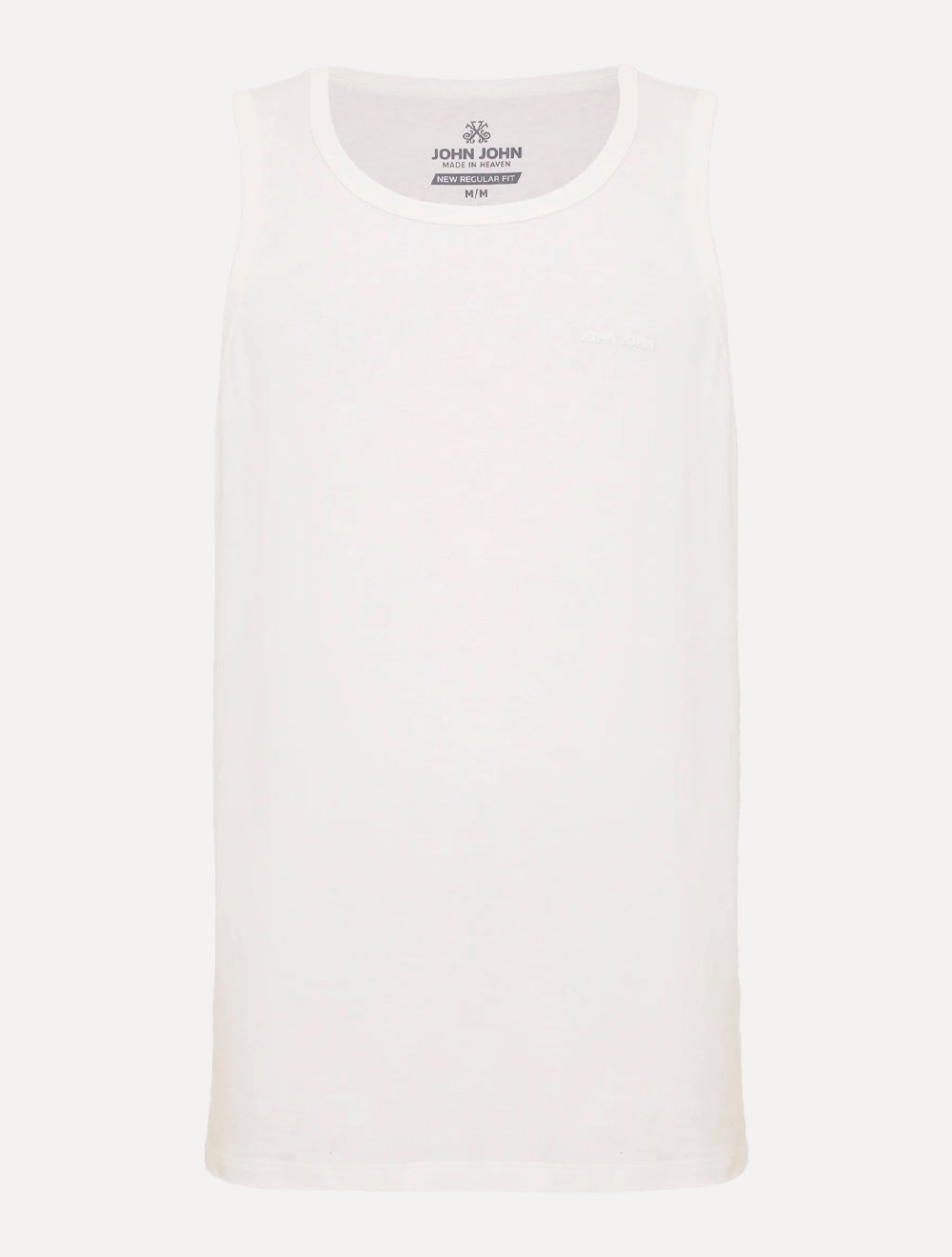 Regata John John Masculina New Regular Fit Rubber Logo Off White