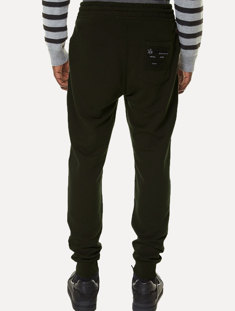 Calça John John Masculina Moletom Patch Verde Escuro