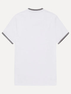 Camiseta Fred Perry Masculina Regular Twin Tipped Branca