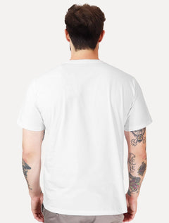 Camiseta Dudalina Masculina V-Neck Essential Gray Icon Branca