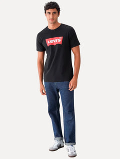Camiseta Levis Masculina Logo Batwing Preta